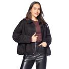 Jaqueta Feminina Facinelli Bomber em Suede Preto
