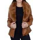 Jaqueta Feminina Facinelli By Mooncity Marrom Café - 640428