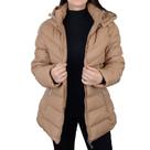 Jaqueta Feminina Facinelli By Mooncity Marrom Kaqui - 620252