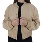 Jaqueta Feminina Facinelli Suede Casual Bege Kaqui - 640480