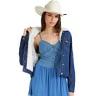 Jaqueta Feminina Jeans com Pelinho Kansas West Dust