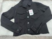 Jaqueta Feminina Jeans Preta Tam M