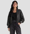 Jaqueta Feminina Lantejoula Glow Com Zíper Dianna Preto Jaqueta Feminina Lantejoula Glow Com Zíper Dianna Preto