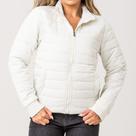 Jaqueta Feminina Nylon Off White Com Zíper Zune