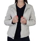 Jaqueta Feminina Pellini Peluciada Branca Off White - PL452