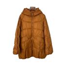 Jaqueta Feminina plus Size Com Capuz De Plumas De Pato Brancas, Casaco Puffer Quente Oversize Casual