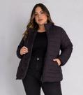 Jaqueta Feminina Plus Size Peluciada Sea Surf Preto