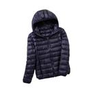 Jaqueta Feminina plus Size Slim Com Capuz, Leve E Quente, Casaco De Pato Branco Para Outono Inverno