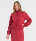 Jaqueta Feminina Ponto Roma Manga Raglan Rovitex Vermelho