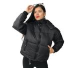 Jaqueta feminina puffer cropped nylon mo