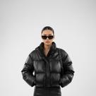 Jaqueta Feminina Puffer em material sintético