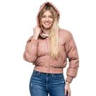 Jaqueta Feminina Puffer material sintético Impermeável Blusa Frio P/neve Forrada