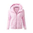 Jaqueta Feminina Quente De Moletom Com Capuz Para Outono Inverno, Casaco Casual Com Zíper, Moletom Jaqueta Feminina Quente De Moletom Com Capuz Para Outono Inverno, Casaco Casual Com Zíper, Moletom