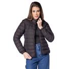 Jaqueta Feminina Sea Surf Puffer Peluciado Preto