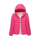 Jaqueta Feminina Slim Fit De Plumas De Pato Brancas, Moda De Inverno, Casaco Puffer Portátil E À