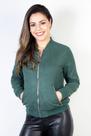 Jaqueta feminina suede forrada com bolsos 70414