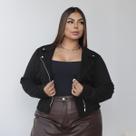 Jaqueta Feminina Suede Plus Size G1 G2 G3 Camurça Feminina Estilosa Donna Martins