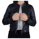 Jaqueta Feminina Trilhos Urbanos Bomber Cirre Preta - 3515 Jaqueta Feminina Trilhos Urbanos Bomber Cirre Preta - 3515