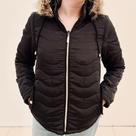 Jaqueta Feminina Vira Colete Peluciada Poliéster Nylon com Zíper 1168C - QUEIMA DE ESTOQUE!