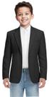 Jaqueta formal Sailiiny para meninos, Slim Fit, preta, tamanho 6