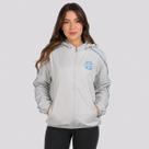 Jaqueta Grêmio Corta Vento Solid Feminina Cinza Jaqueta Grêmio Corta Vento Solid Feminina Cinza