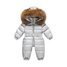 Jaqueta Impermeável Com Capuz Para Meninas E Meninos, Macacão De Inverno Quente Com Pelúcia