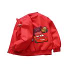 Jaqueta Infantil Carros De Desenho Animado Lightning McQueen Para Bebês Meninos E Meninas Com Zíper,