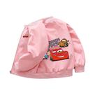 Jaqueta Infantil Carros De Desenho Animado Lightning McQueen Para Bebês Meninos E Meninas Com Zíper,