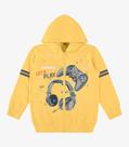 Jaqueta Infantil Com Capuz Masculina Rovi Kids Amarelo - Rovitex Kids