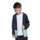 Jaqueta Infantil Corta Vento Capuz Tactel Bicolor Azul e Menta Have Fun Jaqueta Infantil Corta Vento Capuz Tactel Bicolor Azul e Menta Have Fun
