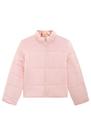 Jaqueta Infantil Dupla Face Estilo Puffer Alongada em Nylon e Veludo Ursinha - Infanti