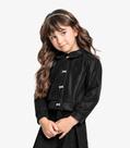 Jaqueta Infantil Feminina Em Suede Trick Nick Preto Jaqueta Infantil Feminina Em Suede Trick Nick Preto