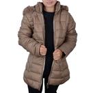 Jaqueta Infantil Feminina Facinelli Pixe Love Peluciada Marrom Cacau - 840029