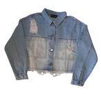 Jaqueta Infantil Feminina ML em Jeans Vick&Vick Jaqueta Infantil Feminina ML em Jeans Vick&Vick