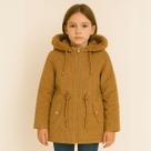 Jaqueta Infantil Juvenil Menina Parka Canelada Sobre Tudo