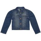 Jaqueta Infantil Look Jeans c/ Babado Jeans - UNICA - 01