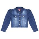 Jaqueta Infantil Look Jeans Manga Bufante Jeans