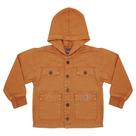Jaqueta Infantil Look Jeans Parka Sarja Ferrugem