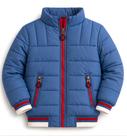 Jaqueta Infantil Masculina Puffer Premium Kiko e Kika com Capuz Tam 6 -