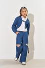 Jaqueta Infantil Menina Cropped Jeans CTV