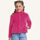 Jaqueta Infantil Menina Em Tecido Fleece Fakini Cor:VerdeDesenho do tecido:LisaTamanho:4