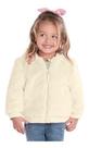 Jaqueta Infantil Menina Sem Capuz Gorro Fleece Plush Inverno