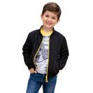Jaqueta Infantil Microfibra Menino Preto/Amarelo Righsson