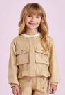 Jaqueta Infantil Petit Cherie Bege Menina