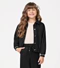 Jaqueta Infantil Suede Sarjado Trick Nick Preto Jaqueta Infantil Suede Sarjado Trick Nick Preto