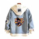 Jaqueta jeans casual com impressão digital Barcelona Dragon Ball