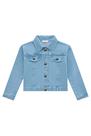 Jaqueta Jeans Com Elastano Azul Claro Infantil Menina