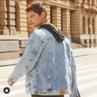 jaqueta jeans com forro