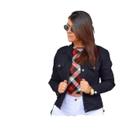 Jaqueta Jeans Com Lycra Moda Feminina