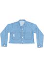 Jaqueta Jeans Cropped Jeito de Criança